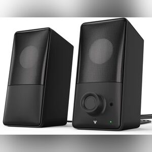 Computer Speakers with Bluetooth 5.4, 14W Bass Reflex Stereo PC Speakers with 15